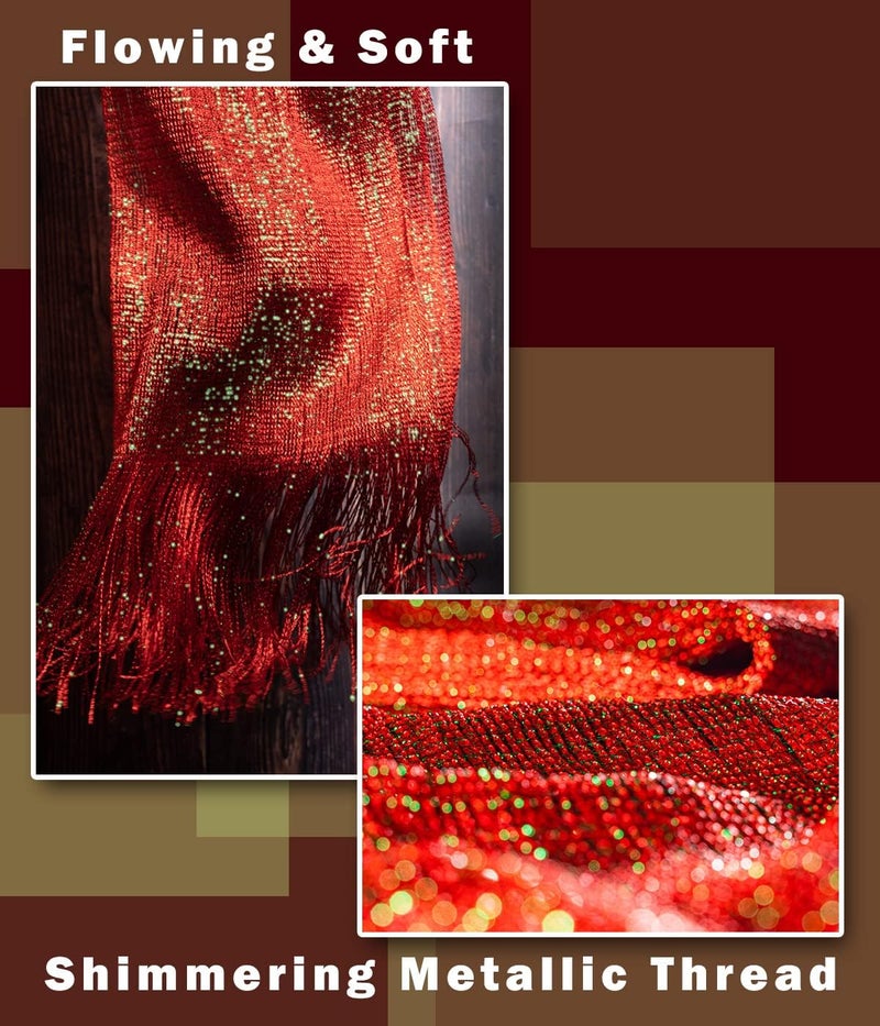 KUNINDOME Sparkling Metallic Shawls and Wraps with Buckle,for Evening Dresses Party Wedding Bride Bridesmaid - Image 2